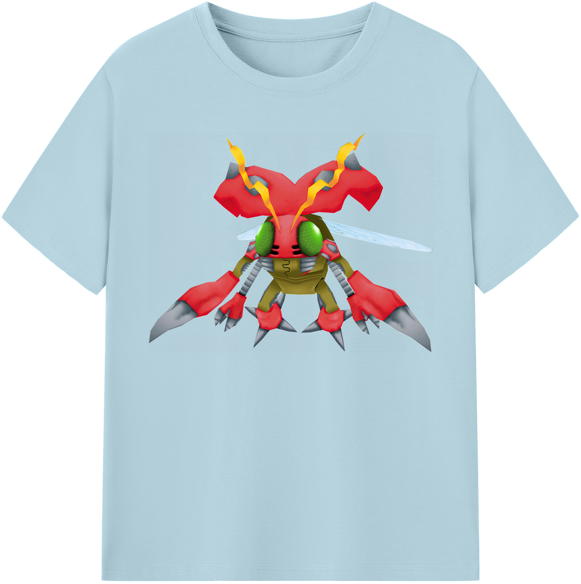 （画像用） Digimon デジタルモンスター/デジモン 綿100％半袖Tシャツ（フロントプリント）
